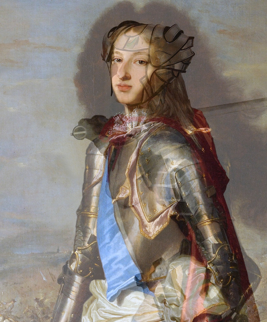 Deborah Oropallo, ‘Lady Jane de Bataille’, 2014, Mixed Media, Pigment print on canvas, Catharine Clark Gallery
