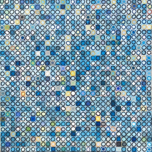 Brandon Neher, ‘900 Circles’, 2018, Painting, Acrylic, Oil Pastel on Canvas, Artspace Warehouse