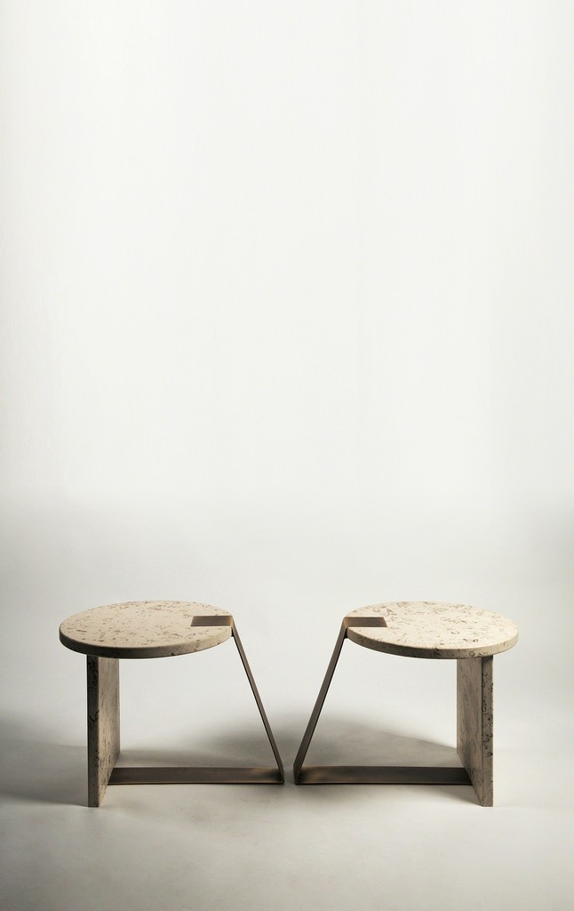 Pair of Anello low tables by Federico Peri
Italy, 2016
Nilufar Limited Edition of 45 examples
Burnished or brushed brass structure, top and support in matt Aurisina Lumachella
l tot 56.5 x h 40 cm | diam 45 cm
w tot 22.2 x h 15.7 in | diam 17.7 in
Pair of Anello low tables by Federico Peri
Italy, 2016
Nilufar Limited Edition of 45 examples
Burnished or brushed brass structure, top and support in matt Aurisina Lumachella
l tot 56.5 x h 40 cm | diam 45 cm
w tot 22.2 x h 15.7 in | diam 17.7 in