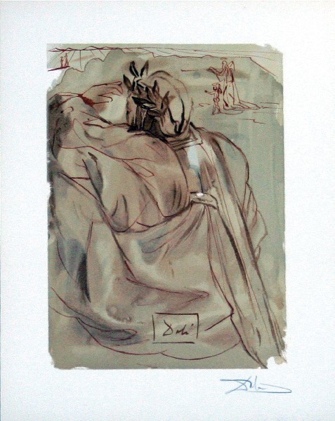 Salvador Dalí, ‘Purgatory Canto 30: The Announcement of the Great Event from The Divine Comedy’, ca. 1960, Print, Woodblock on paper, New River Fine Art