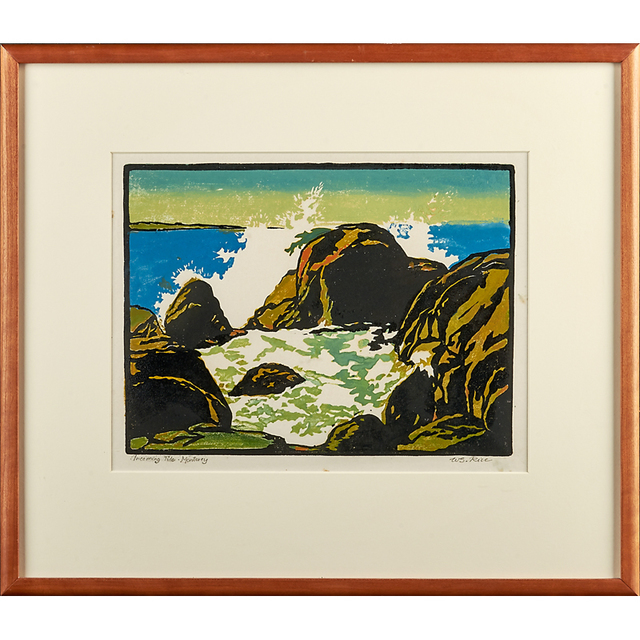 William S. Rice, ‘"Incoming Tide - Monterey," California’, ca. 1920, Rago/Wright