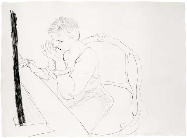 David Hockney, ‘Celia Adjusting her Eyelash’, 1979, Mary Ryan Gallery, Inc