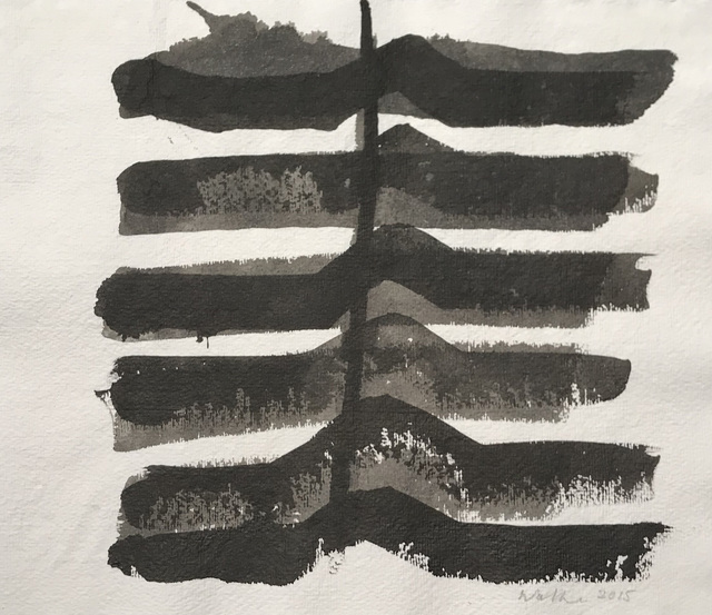 John Walker (b.1939), ‘Untitled’, 2015, Drawing, Collage or other Work on Paper, Ink on paper; mixed media on paper, New York Studio School