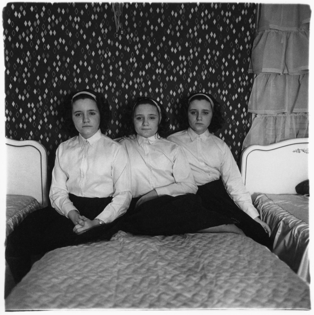 Diane Arbus Triplets In Their Bedroom 1963 Available For