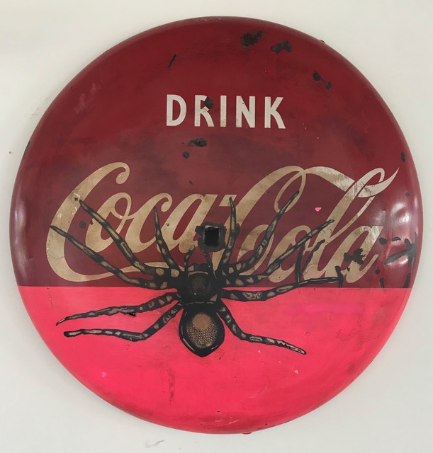 Armando Lerma, ‘Bubble Gum Spider’, 2018, Mixed Media, Mixed Media on Sheet Metal, Eastern Projects
