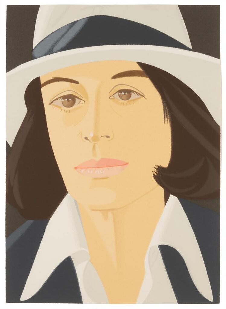 Alex Katz - White Hat, from Alex and Ada, the 1960's to the 1980's (Schröder 244)