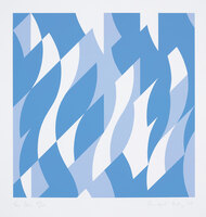 Bridget Riley - Two Blues (S. 52; T & G. 52)