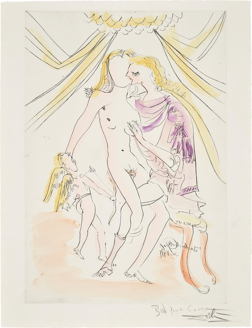 Salvador Dalí, ‘Vénus, Mars et Cupidon, from Mythologique nouvelle (Venus, Mars and Cupid, from New Mythologies)’, 1971, Phillips
