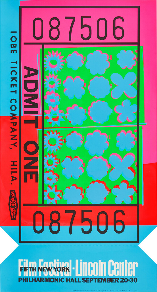 Andy Warhol - Lincoln Center Ticket (F. & S. 19, R. p. 130)