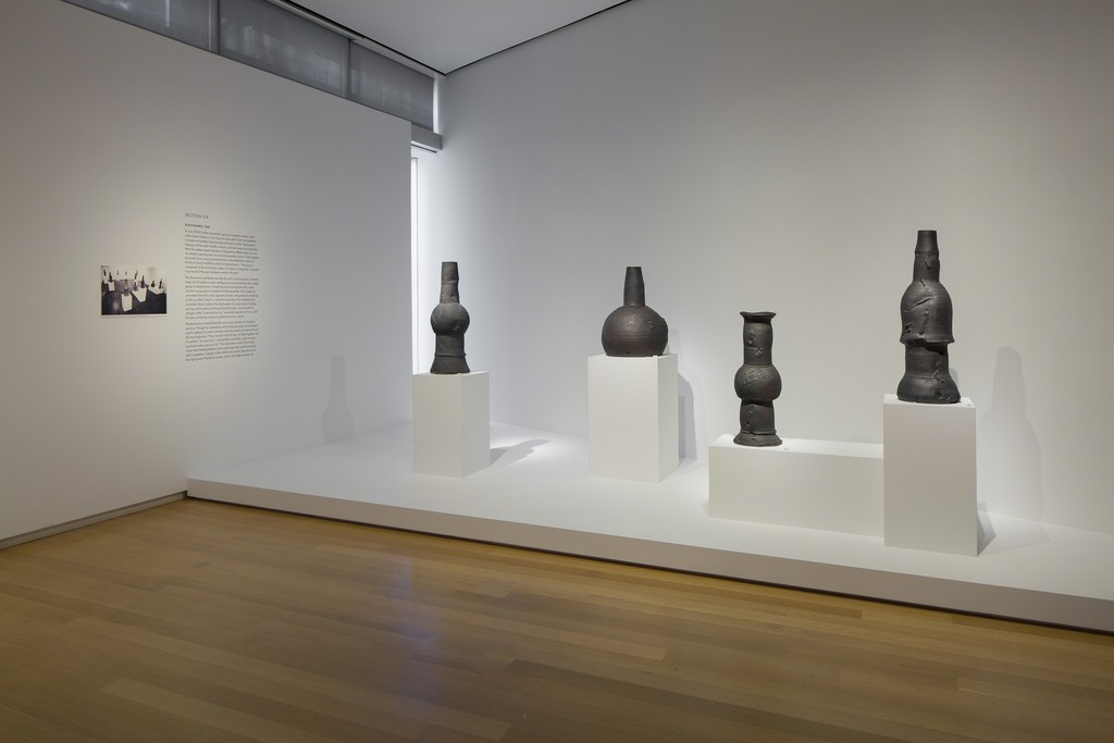 Installation view of 'Voulkos: The Breakthrough Years', 2016. Photo by Butcher Walsh. Courtesy of the Museum of Arts and Design. Installation view of 'Voulkos: The Breakthrough Years', 2016. Photo by Butcher Walsh. Courtesy of the Museum of Arts and Design.
