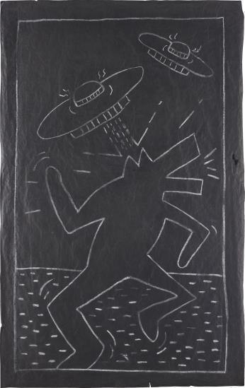 Keith Haring - Barking Dog and Spaceships
