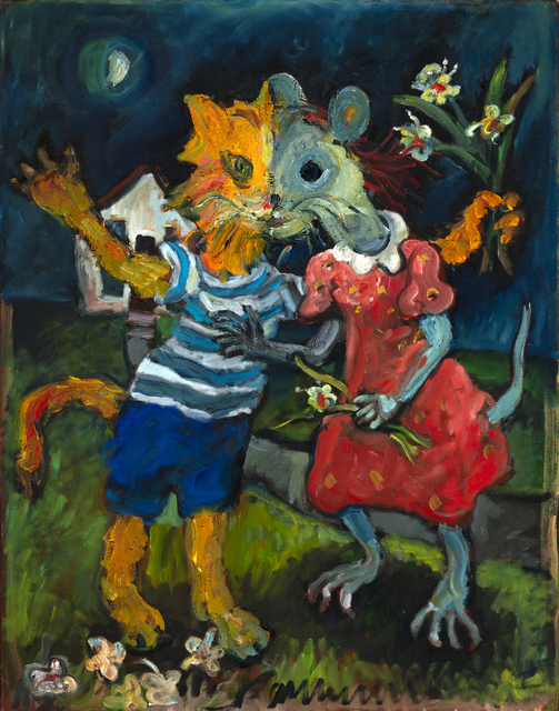 Chuck Connelly, ‘Dancing Family’, 1994, Painting, Oil on Canvas, InLiquid