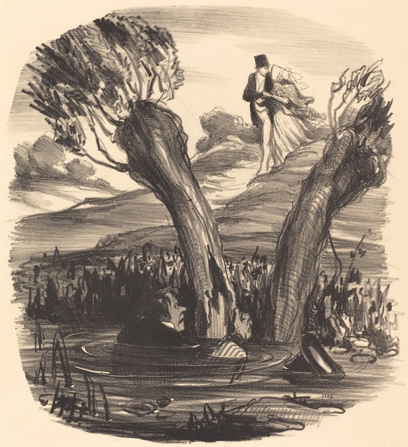 Honoré Daumier, ‘Un Mari brûlé du feu de la jalousie’, 1847, National Gallery of Art, Washington, D.C.