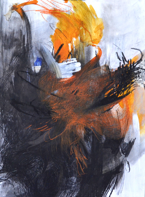 Emma C. Aspeling, ‘Crouching: is it overworked? ’, 2019, Painting, Mixed media on board, 99 Loop Gallery