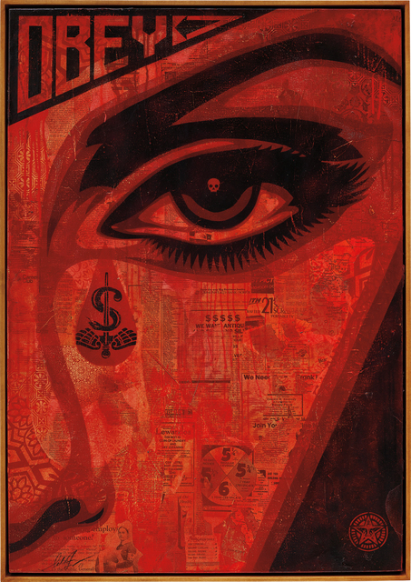 Shepard Fairey (OBEY), ‘Eye Alert (Red)’, 2010, Phillips