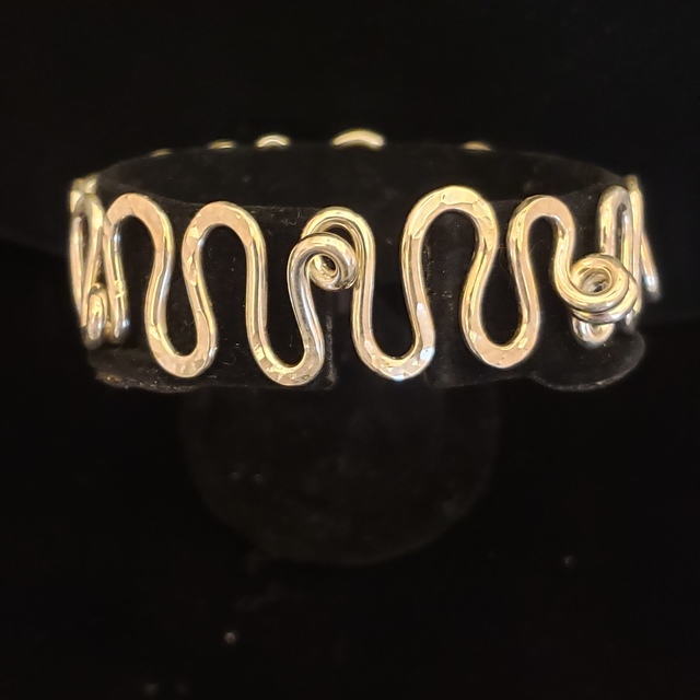 Meghan Tippy Reese, ‘Squiggle Bracelet ’, 2018, Jewelry, Sterling Silver, Springfield Art Association