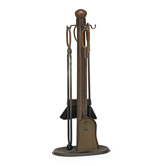 Dirk Van Erp, ‘Rare Set Of Four Fire Tools On Stand, San Francisco, CA’, 1910s, Rago/Wright