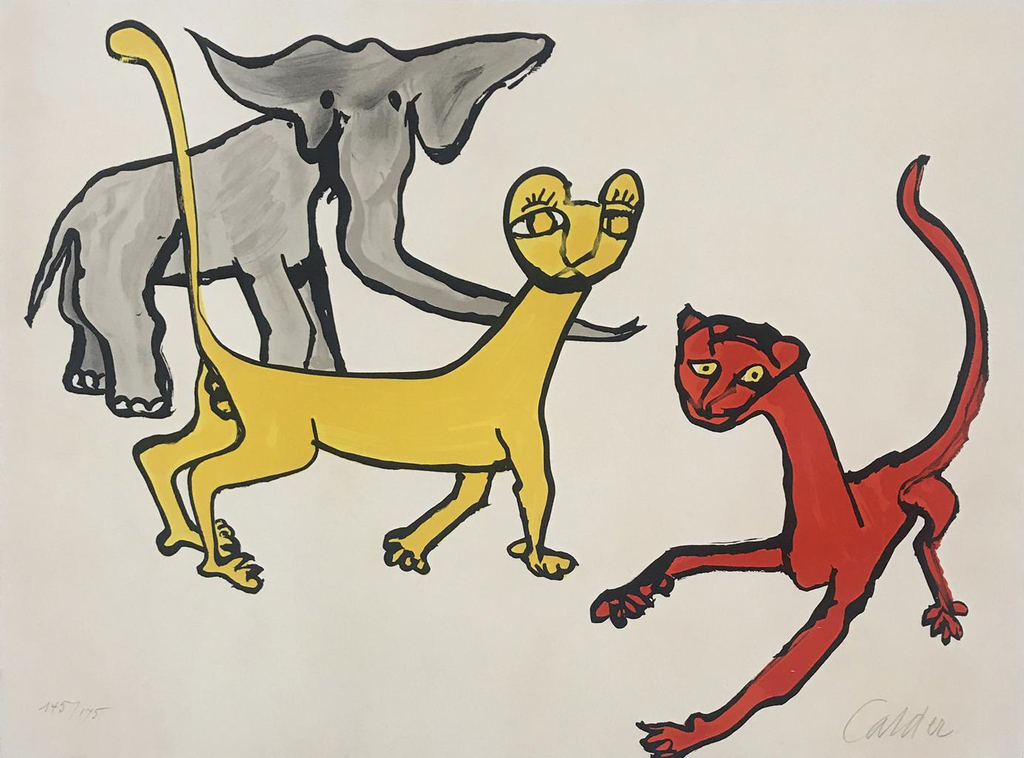1926 Alexander Calder SKETCHING ANIMALS  76888702
