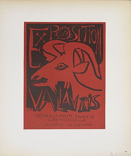 Pablo Picasso, ‘Exposition Vallauris’, 1959, Ephemera or Merchandise, Stone Lithograph, ArtWise