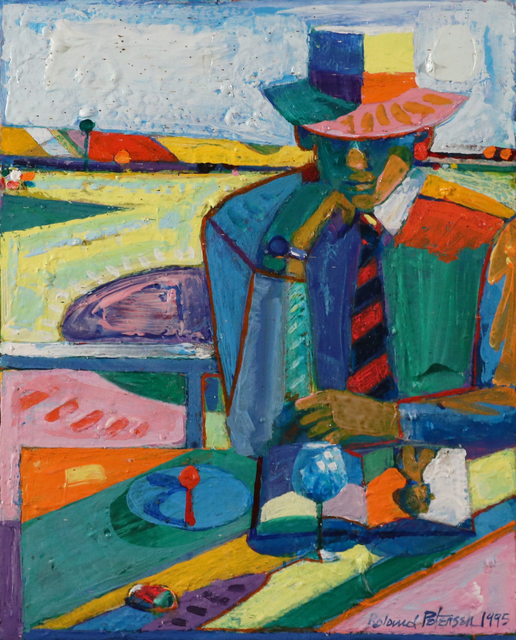 Roland Petersen, ‘The Striped Tie’, Painting, Acrylic on Canvas, Studio Shop Gallery