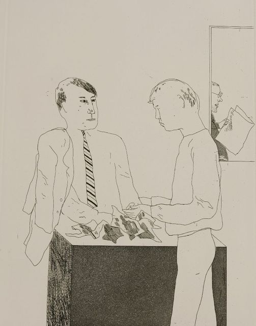 David Hockney, ‘He Enquired After the Quality (Sac 55)’, 1966, Sworders