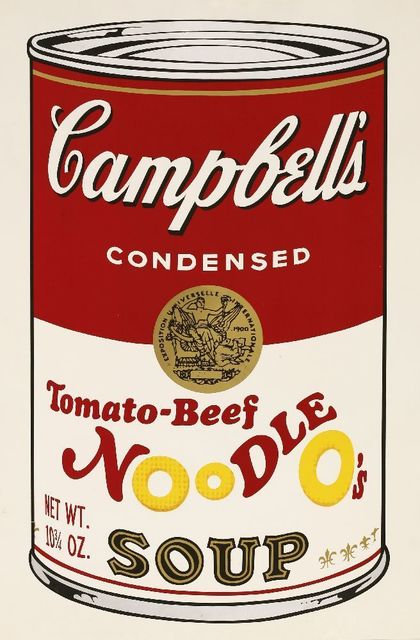 Andy Warhol, ‘Tomato-Beef Noodle O's, From Campbell's Soup II (F.&S. II.61)’, 1969, Sworders