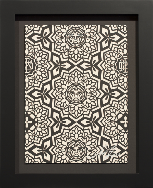 Shepard Fairey, ‘YEN PATTERN (BLACK)’, 2007, Print, Screen print on paper, Rudolf Budja Gallery