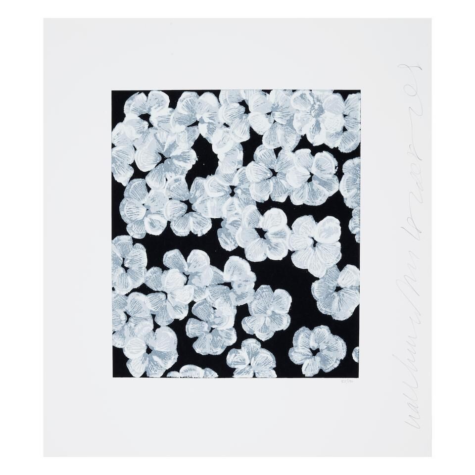 Donald Sultan - Wallflower 8; Wallflower 35, from the Wallflower Suite