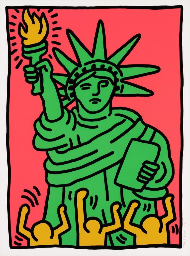Keith Haring - Statue of Liberty (Littmann p. 63)