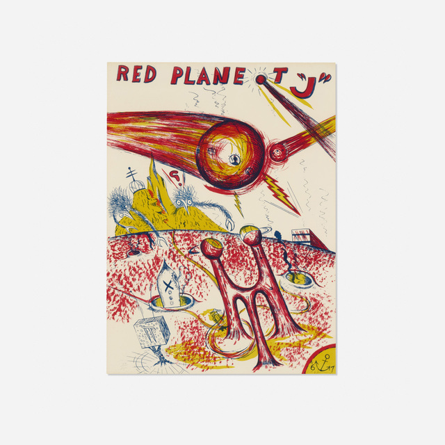H.C. Westermann, ‘Red Planet J’, 1967, Print, Lithograph on paper, Rago/Wright