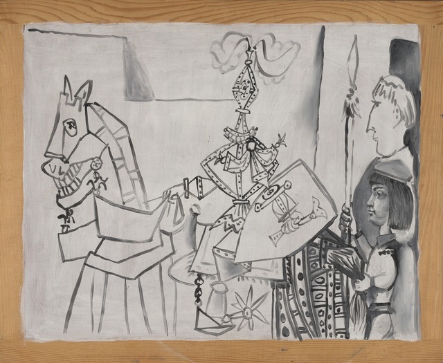 Pablo Picasso, ‘Chevalier, Page et Moine (Horseman, Page, and Monk)’, 1951, Yale University Art Gallery