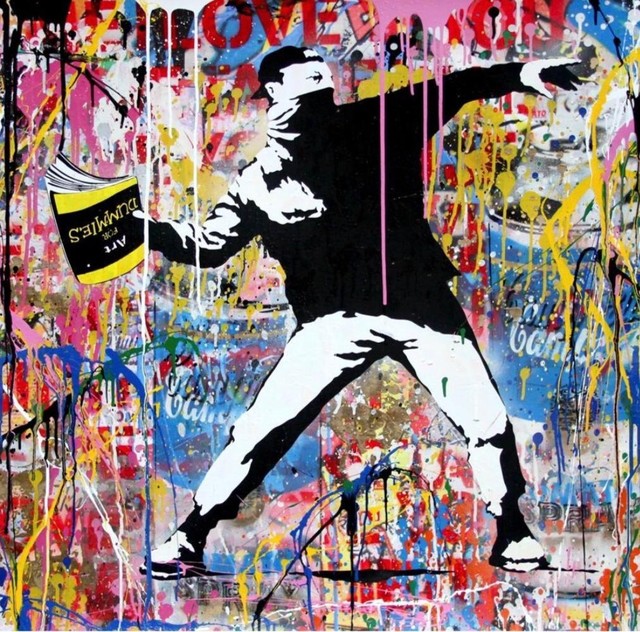 Mr. Brainwash, ‘Banksy Thrower’, 2019, Robin Rile Fine Art