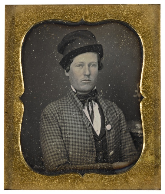 Attributed To Gabriel Harrison, ‘Portrait of a Young Man in Checkered Coat, Possibly an Actor’, Sotheby's