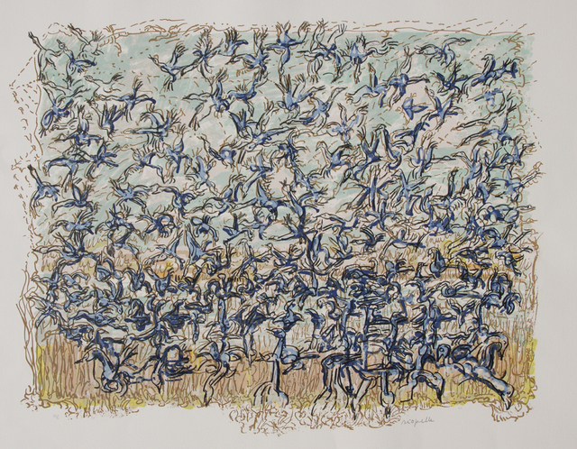 Jean-Paul Riopelle, ‘Les oies bleues’, 1981, Winchester Galleries