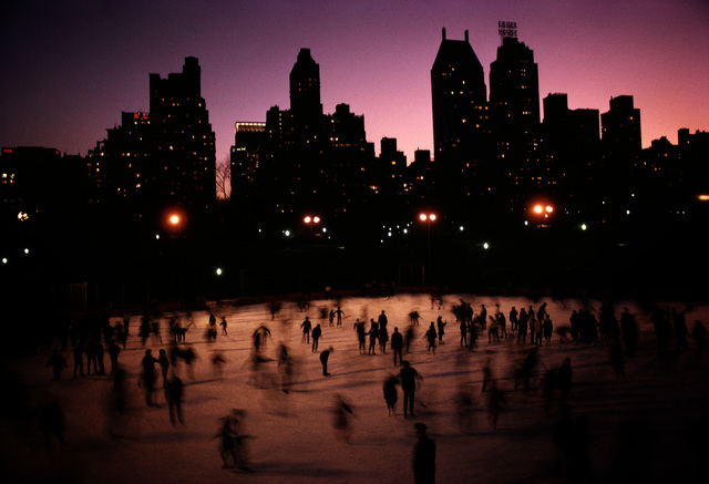 Hervé GLOAGUEN, ‘Skatting in Central Park, NY 1966’, 1966, Photography, C-print, Galerie Arcturus
