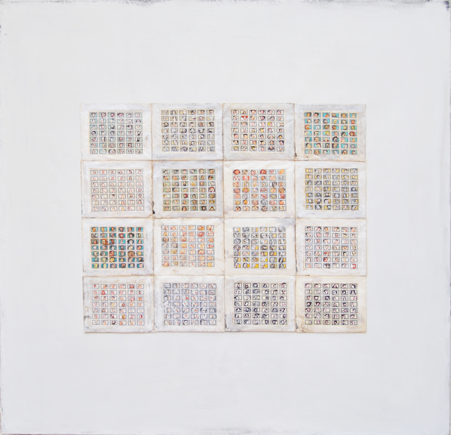 Raventos, ‘We All Have The Right To Have A Stamp of Our Face’, 2020, Drawing, Collage or other Work on Paper, Oil on paper and canvas, Fousion Gallery