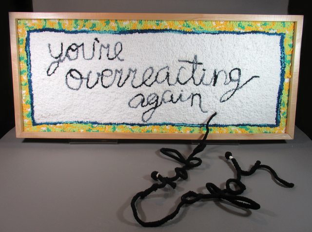 Danielle Hogan, ‘You're Overreacting Again’, 2020, Textile Arts, Wool, burlap, acrylic, cotton, wire, Gallery 78