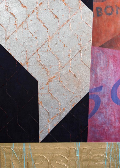 Richard Hoey, ‘Foiled Attempts (Part Two)’, 2018, Painting, Mixed media painting on canvas wrapped board, After Nyne Contemporary