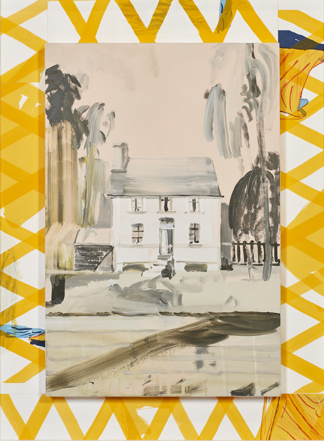 Michael Taylor (b. 1979), ‘Acme Neighbours Middle of the Road’, 2018, Painting, Collage on board, WHATIFTHEWORLD