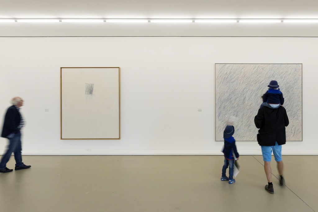 Installation view of "Cy Twombly – Painting & Sculpture" at Kunstmuseum Basel. Photo credit: Kunstmuseum Basel, Julian Salinas Installation view of "Cy Twombly – Painting & Sculpture" at Kunstmuseum Basel. Photo credit: Kunstmuseum Basel, Julian Salinas