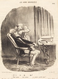 Honoré Daumier, ‘Oh! la... tant mieux... ça prouve qu'elle vient!’, 1847, National Gallery of Art, Washington, D.C.