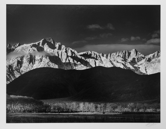 Ansel Adams, ‘Winter Sunrise, Sierra Nevada near Lone Pine, 1944’, ca. 1944, Photography West Gallery