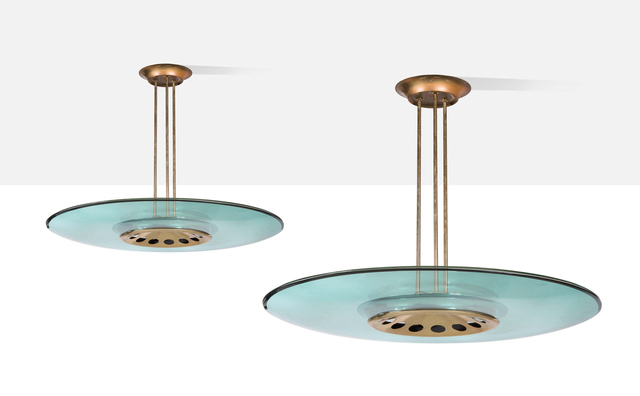 Max Ingrand, ‘2 ceiling lights’, 1954, Aguttes