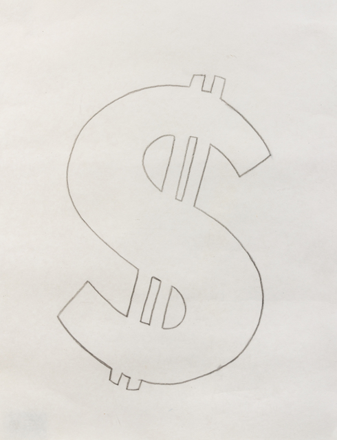 Andy Warhol, ‘Dollar Signs’, 1981, Drawing, Collage or other Work on Paper, Graphite on hmp paper, Hindman