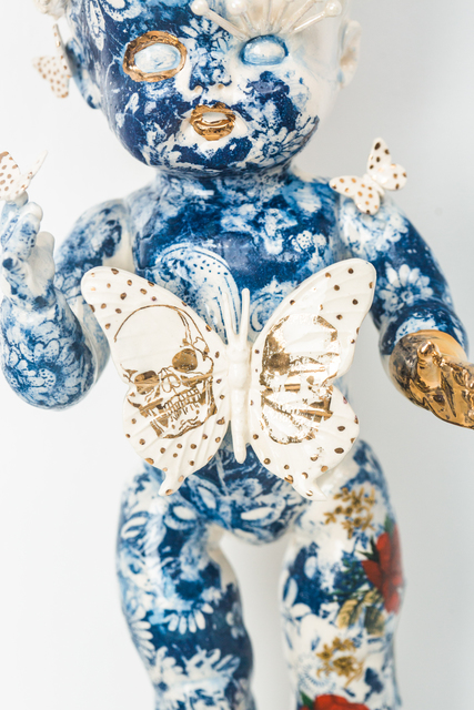 Susannah Montague, ‘Venus as a Boy II’, 2019, Sculpture, Ceramic, Glaze, Pearl Lustre, 22k Gold, Newzones