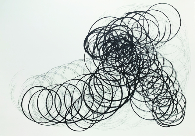 Masumi Sakagami, ‘A Branch of Wisteria Original (Ver. New York, NY)’, 2019, Painting, Sumi Ink on Paper, Walter Wickiser Gallery
