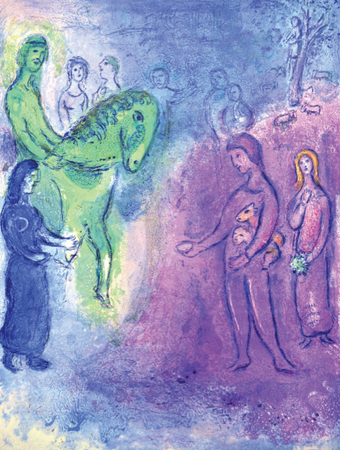 Marc Chagall, ‘Arrival of Dionysophanes’, 1961, Print, Original lithograph printed in colors on Arches wove paper., Galerie d'Orsay