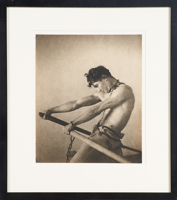 William Mortensen, ‘"The Oarsman (The Galley Slave)"’, ca. 1926, Print, Bromoil print, Rago/Wright