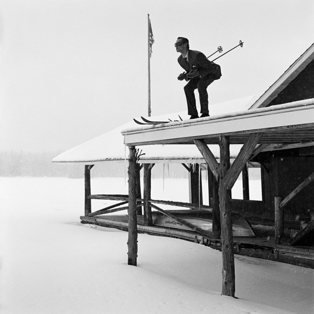 Rodney Smith, ‘Reed Skiing off Roof, Lake Placid, NY’, 2008, Gilman Contemporary