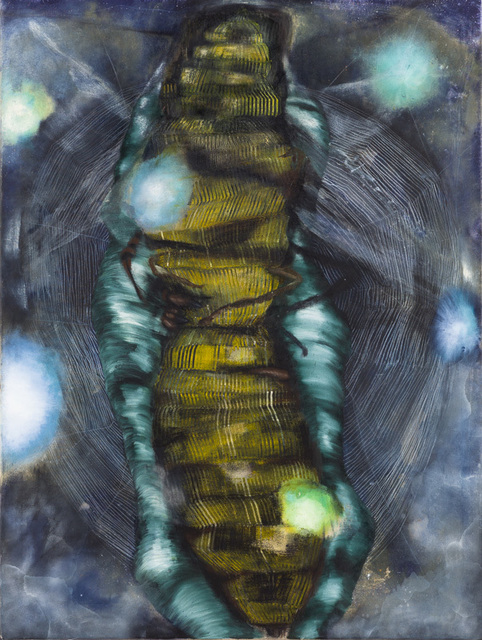 Magdalena West, ‘Was bedeutet ein Holzwurm?’, 2013, Painting, Aquarell,Kohle,Acryl,Ölfarbe,Pastellkreide auf Papier, galerie burster